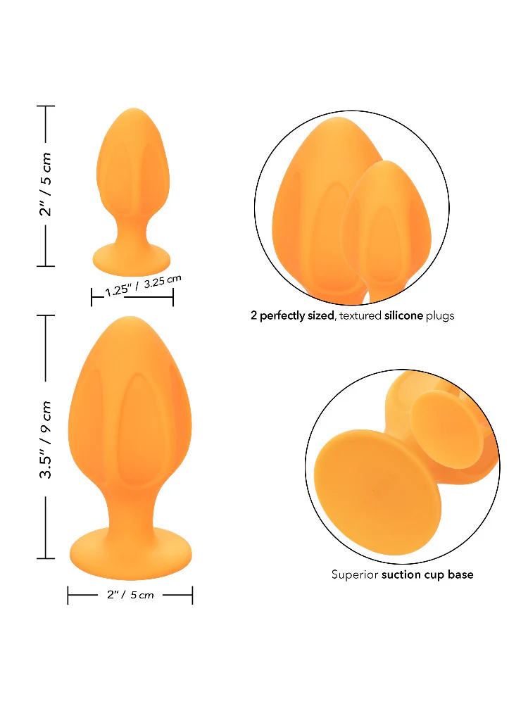 Cheeky Silicone Butt Plug Anal Kit - Image 11