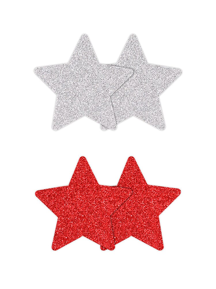Pretty Pasties Glitter Stars Nipple Covers - Image 3
